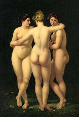 Baron Jean-Baptiste Regnault The Three Graces